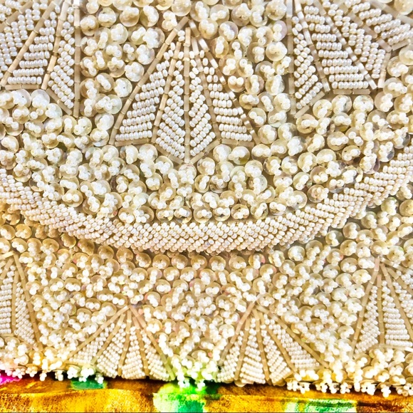 Vintage Beaded Purse with Coin Purse & Eyeglass Holder by Grande Mason Blanche - Picture 3 of 16